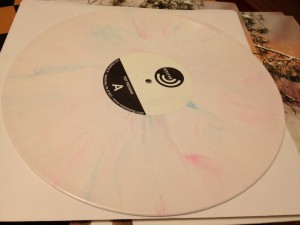 The Jealous Sound white vinyl with pink and blue